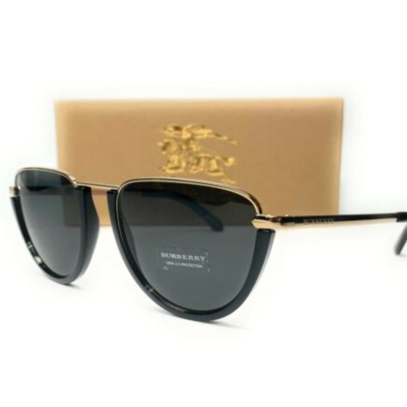 Burberry Women\'s Light Gold and Black Sunglasses!